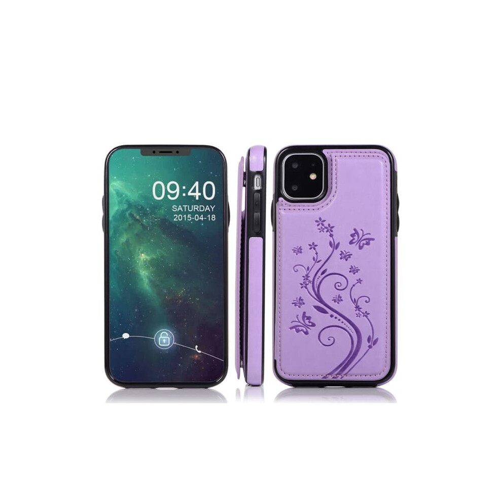 Iphone 11 Shockproof Flip Case With Card Holder, 962125345841