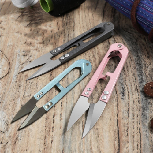 TrueClos Mini Scissors High-Carbon Steel U-Shape Sewing 2