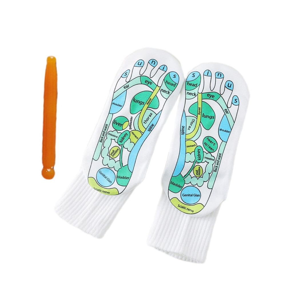 Hengtong acupressure reflexology socks with massage stick