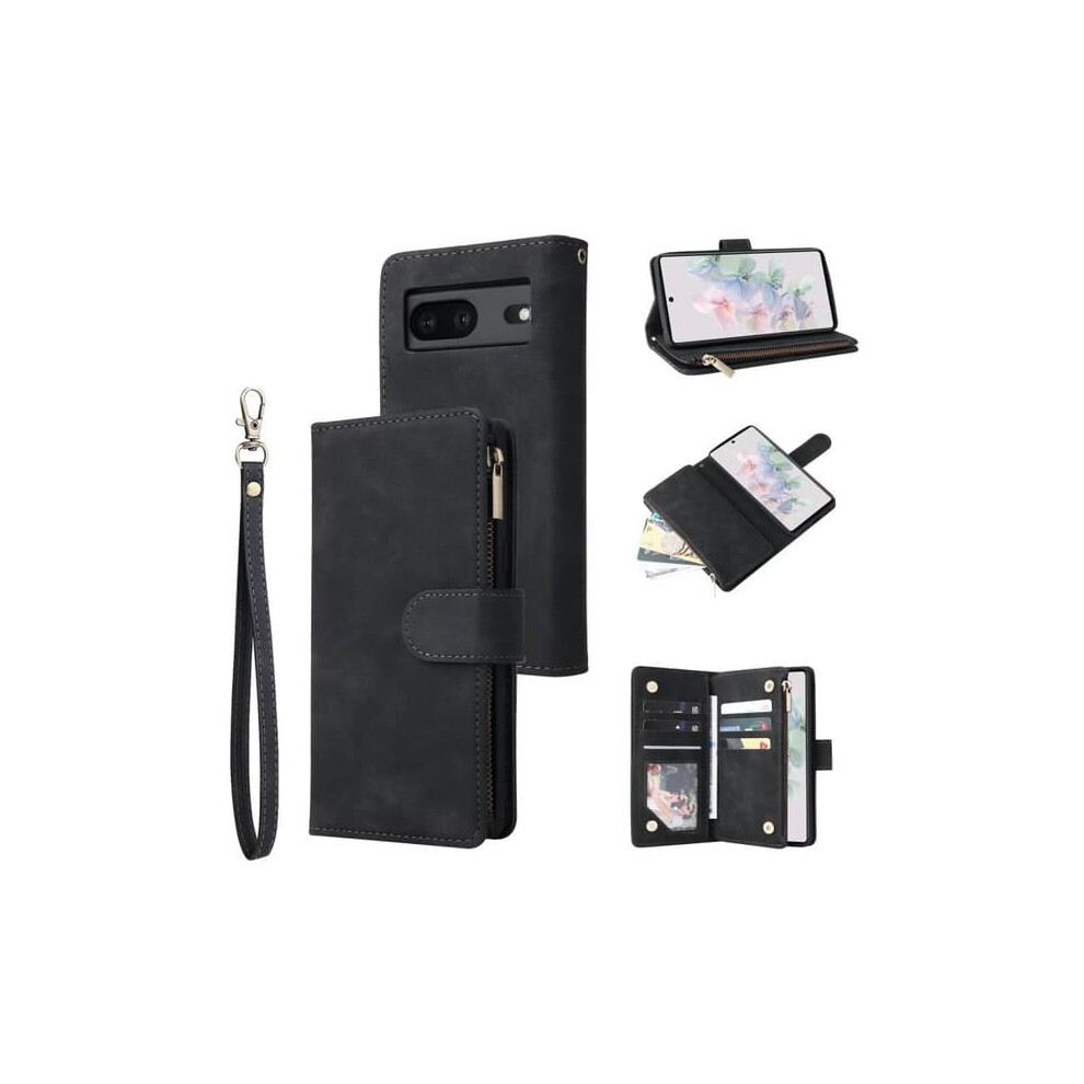 Google Pixel 6A Wallet Case With Zipper And 8 Compartments 962125349719