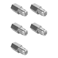 5pcs M18x1.5 Oxygen Sensor Adapter Stainless Steel O2 Sensor Expander O2 Sensor Extension Connector Car Accessories