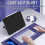 Jacenvly Bluetooth Keyboard Portable Mini Compact Purple 5