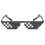 Black Thug Life Sunglasses Pixel Style One Pair 2
