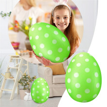 Green PVC Inflatable Easter Egg Ornament 1 Piece