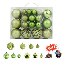 Christmas Ball Ornaments Mint Green 50pcs Shatterproof