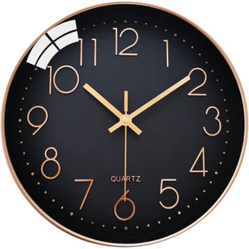 Silent Wall Clock Arabic Numerals 20cm Quartz