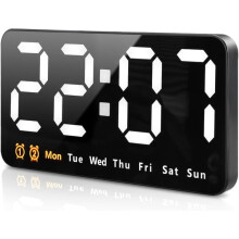 Large LED Wall Clock with 3 Brightness Levels