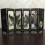 Wooden Peacock Folding Screen Desktop Decor 18.9" x 9.45" 1