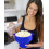 Bol pliabil din silicon pentru popcorn, albastru 4