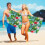 Strandhanddoek van microvezel, extra groot, 29 x 59 inch 6