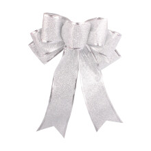 Christmas Hanging Ornament Multicolor Glitter Pink Bow 1