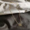 Modieuze dubbele ring hartketting zilverkleurig 3