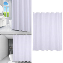 Hvitt dusjforheng i polyester PEVA 72x72 tommer
