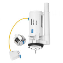 Toilet Flush Valve ABS Plastic Dual-Flush Push Button
