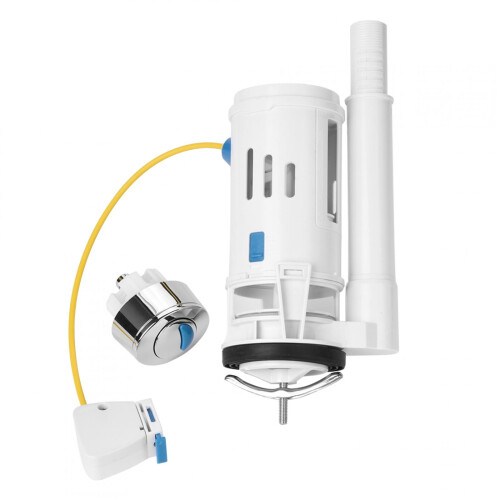 Toilet Flush Valve ABS Plastic Dual-Flush Push Button