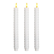 LED flameless Christmas candle battery operated 11 inch 3