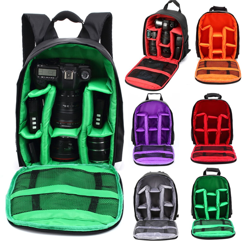 Dslr Camera Backpack Waterproof Outdoor Purple 972745966661