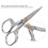 Vintage Embroidery Scissors Stainless Steel Silver 8
