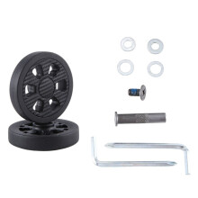 60X11mm Luggage Wheel Replacement Wear Resistant PU Caster Suitcase Replacement Wheel Luggage Wheel 8mm Double Wheel