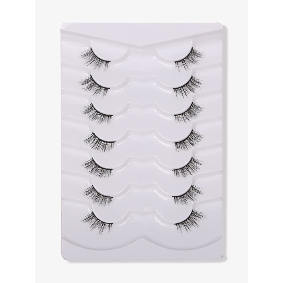 Natural Half False Eyelashes Soft Strip 7 Pairs