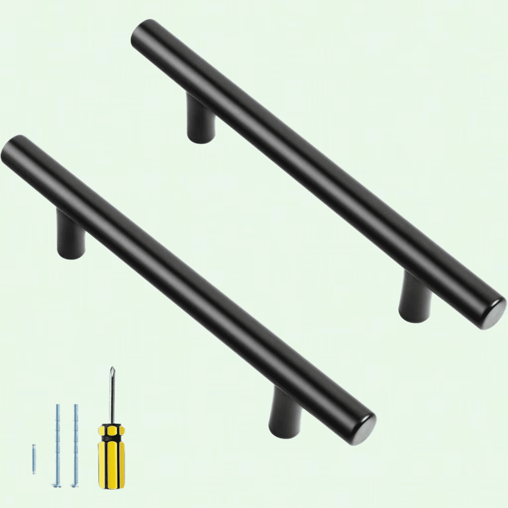 Cabinet Pulls Matte Black 4 Inch 20 Pack 9357860603409