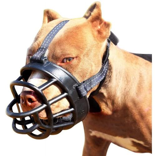 Dog Soft Basket Muzzle Comfortable Secure Fit