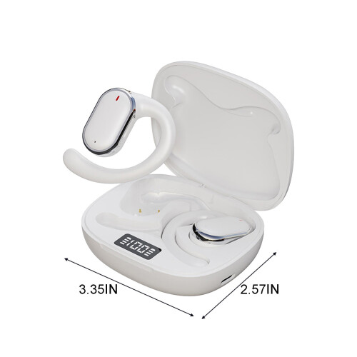 Casque Bluetooth avec micro et affichage LED, comprend 2