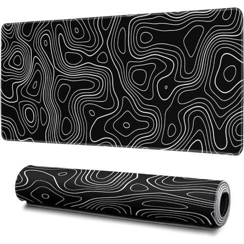 Dragon gaming mouse pad, μαύρο, μεγάλο, 31,5x11,8 ιντσών, με αντιολισθητική βάση 3 χιλιοστών,