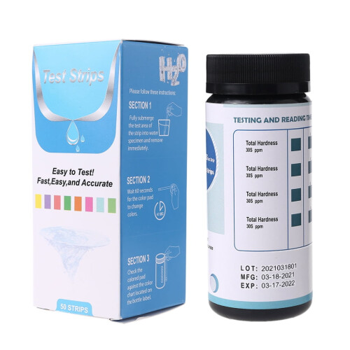 Water Hardness Test Strips for Softener Pool Spa Well