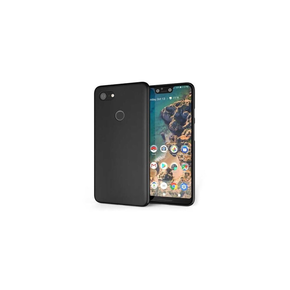 Google Pixel 3 Xl Matte Ultra-Thin Rubber Case Black 962125341850