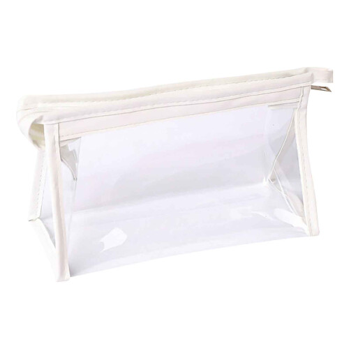 Avtoify transparent pencil bag for students white large