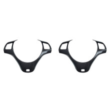 2X Coprivolante per Auto nel Fibra di Carbonio con Guida un Sinistra per - Serie 3 E90 E92 E93 2005-2012 Coprivolante per Auto