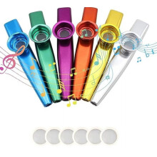 Metal Kazoo Musical Instrument Set 6 Pieces