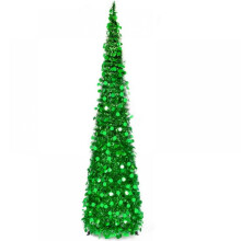 5ft collapsible tinsel Christmas tree with stand