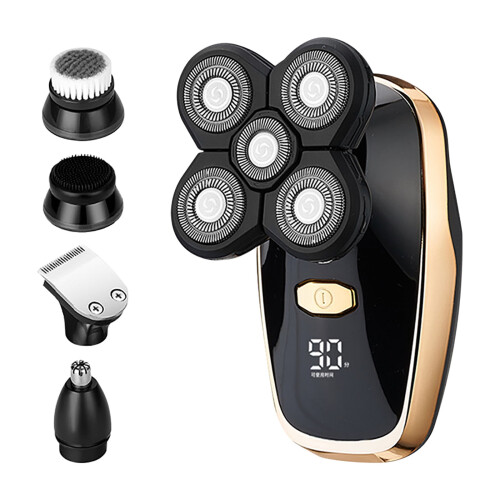 Electric Head Shaver for Bald Men, Washable, USB-Charged 1