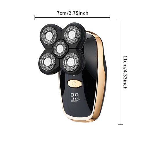 Electric Head Shaver for Bald Men, Washable, USB-Charged 2
