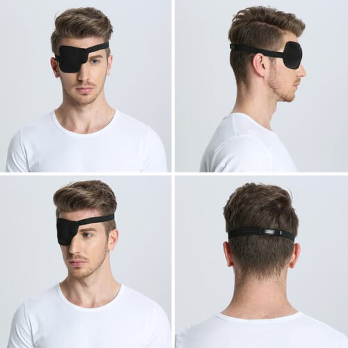 INF Eye Patch Left Eye 3D Black Velcro