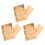 Vintage-inspired writing paper set with kraft envelopes, 24 1