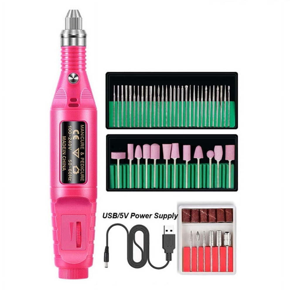 Nail File Drill Bit Set for Acrylic Manicure Pedicure
