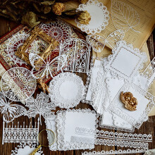 Hariumiu lace pattern scrapbooking paper set 10 pcs