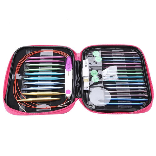Aluminium Knitting Needles Set 26-Piece with Storage Case 1