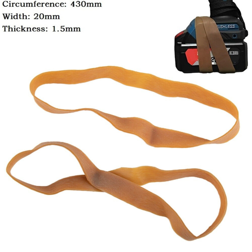 Brown Elastic Rubber Bands 2Cm Wide Heavy Duty 972745958345