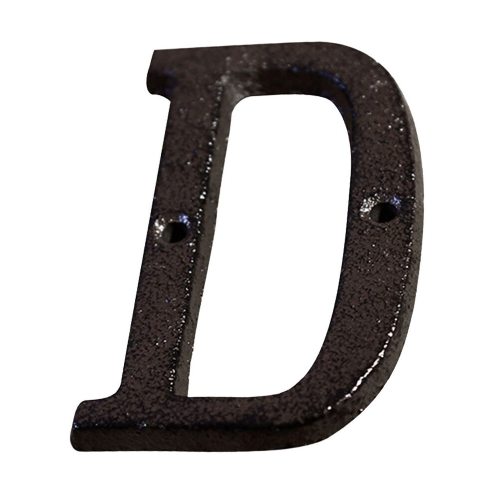 Yoloke House Number Letter Black Cast Iron 3 Inch 900881838740