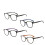 Vintage-Lesebrille, stilvoll, braun, +1,5 2
