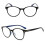 Vintage-Lesebrille, stilvoll, braun, +1,5 3
