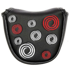 Golf Putter Head Cover Leather Magnetic Black