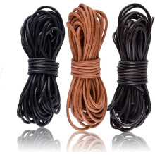 Cowhide Leather Cord for Jewelry Making 3 Rolls
