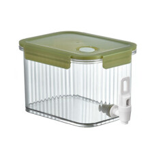Distributeur de boissons Hmsavn en plastique de 2,5 L avec couvercle et robinet
