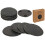 4er-Pack Untersetzer Stein/Schiefer – Schwarze Glasuntersetzer 1