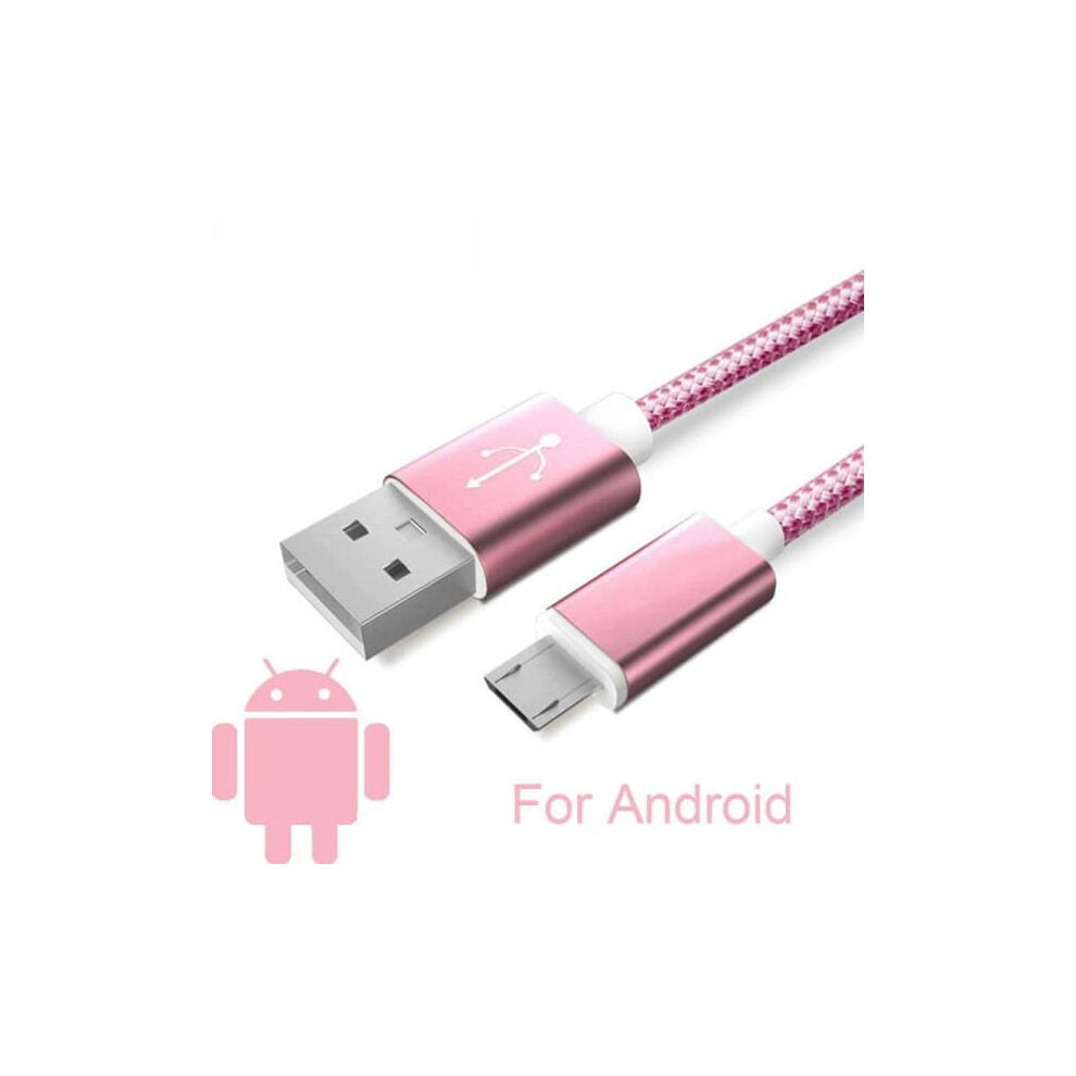 Tangle-Free Charging Cable 1M For Samsung Android Pink 962125367171